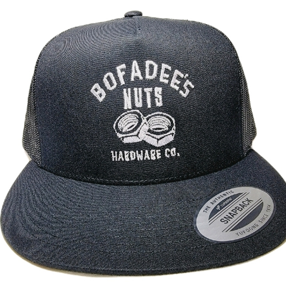 Bofadee's Nuts Hardware Co Mesh Snapback Direct Embroid